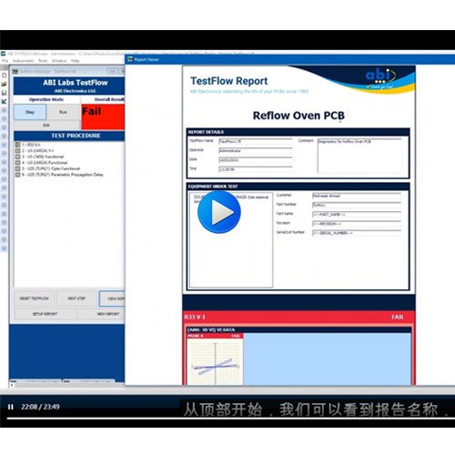 英国abi电路板测试仪(集成电路测试仪)测试过程及测试报告视频